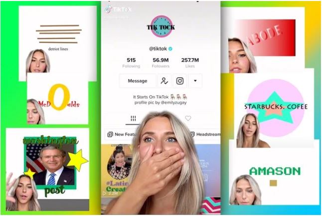 This TikTok creator’s logo spoofs of Apple, Starbucks and Amazon are getting brands’ attention